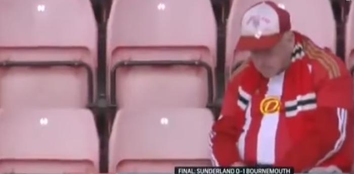 Sunderland fan gråter